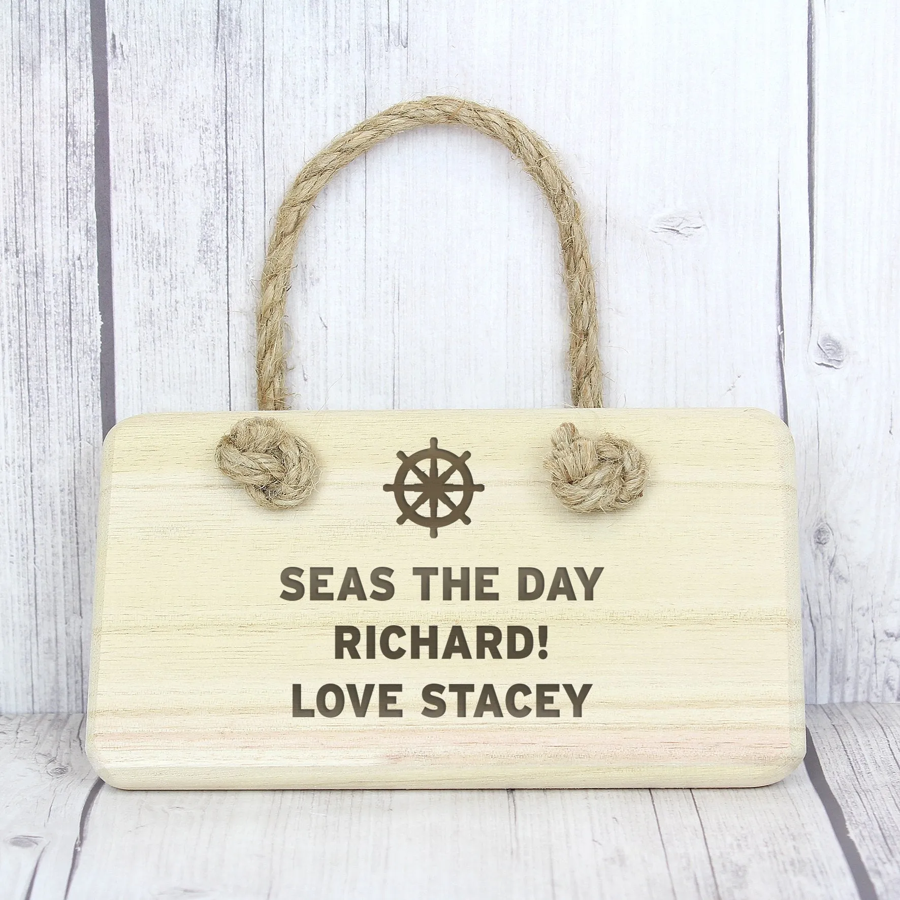 Personalised Nautical Wooden Sign