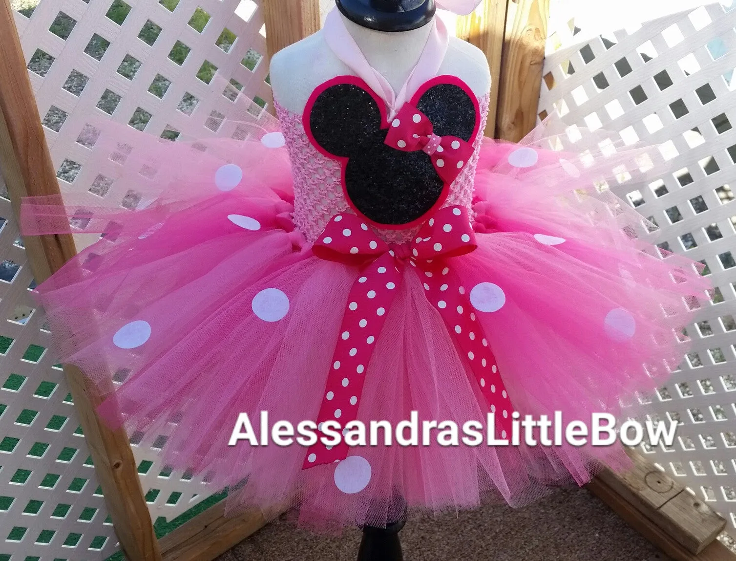 pink Minnie mouse tutu dress