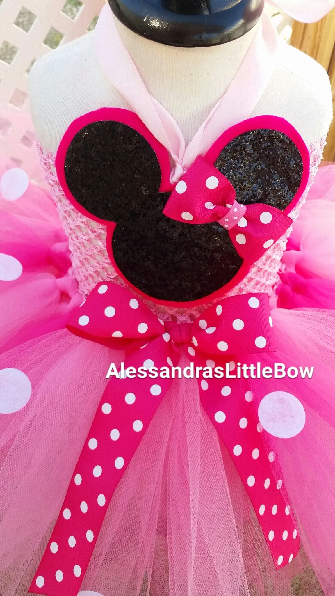 pink Minnie mouse tutu dress