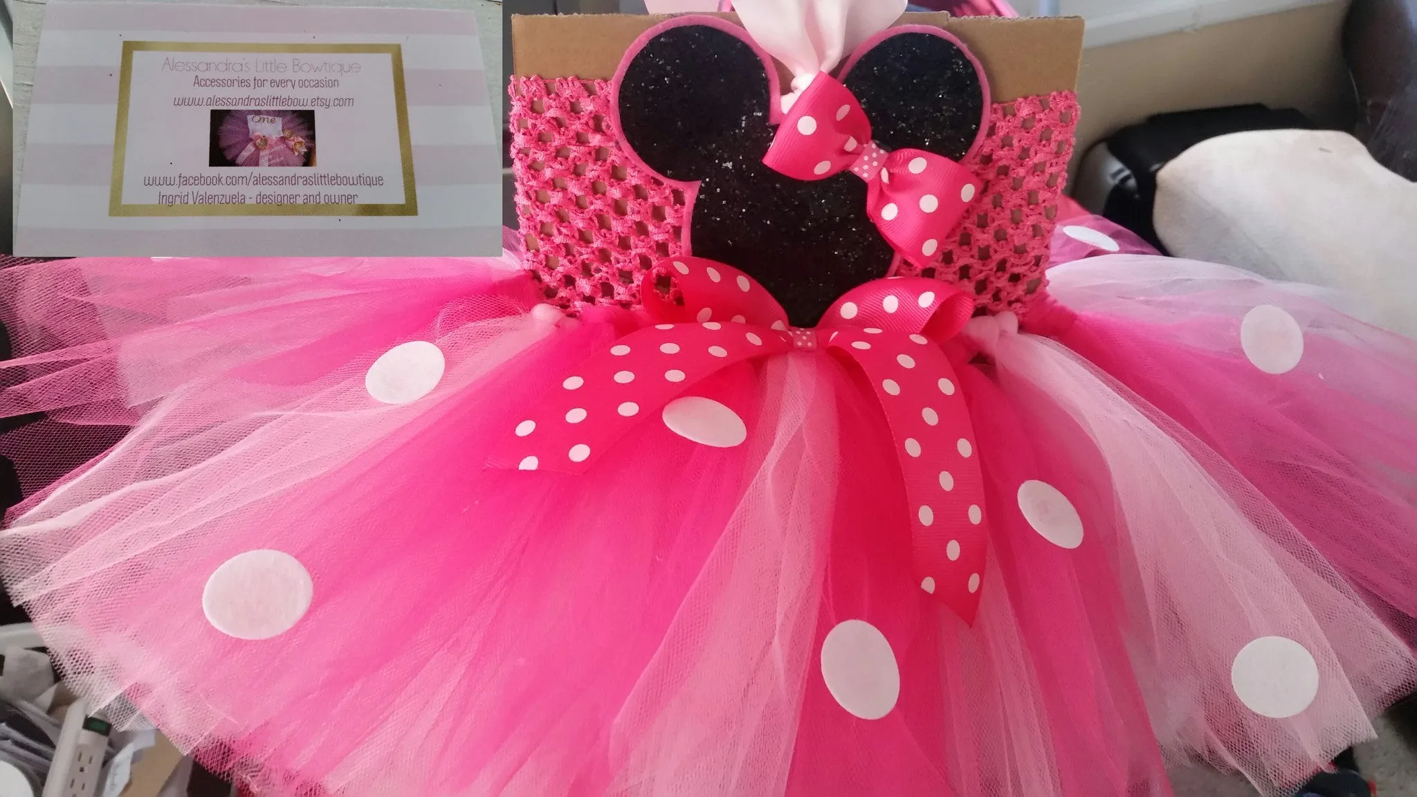 pink Minnie mouse tutu dress