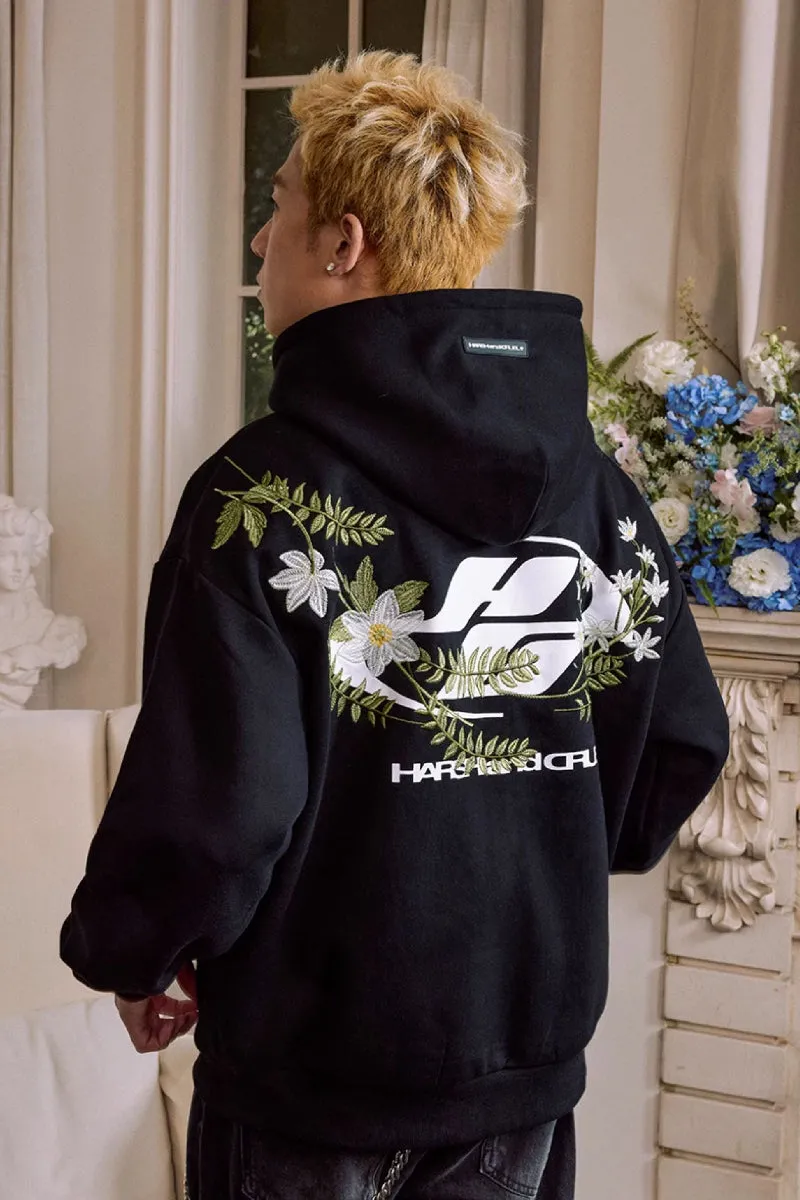 Plant Embroidered Logo Hoodie