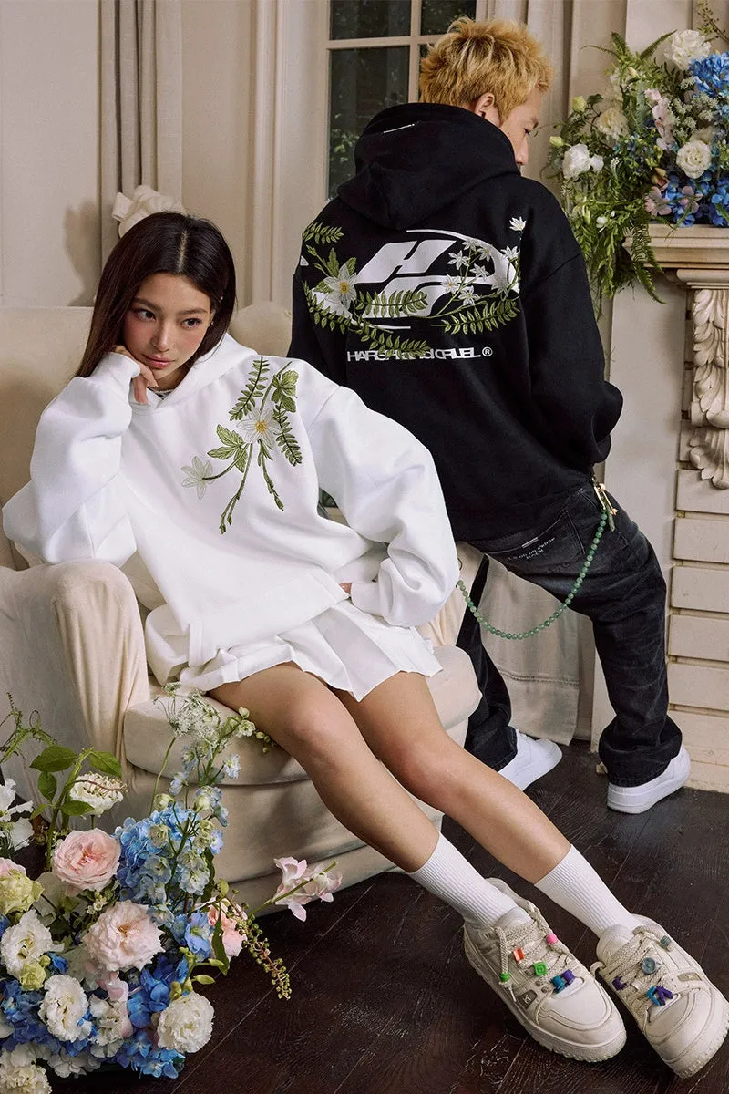 Plant Embroidered Logo Hoodie