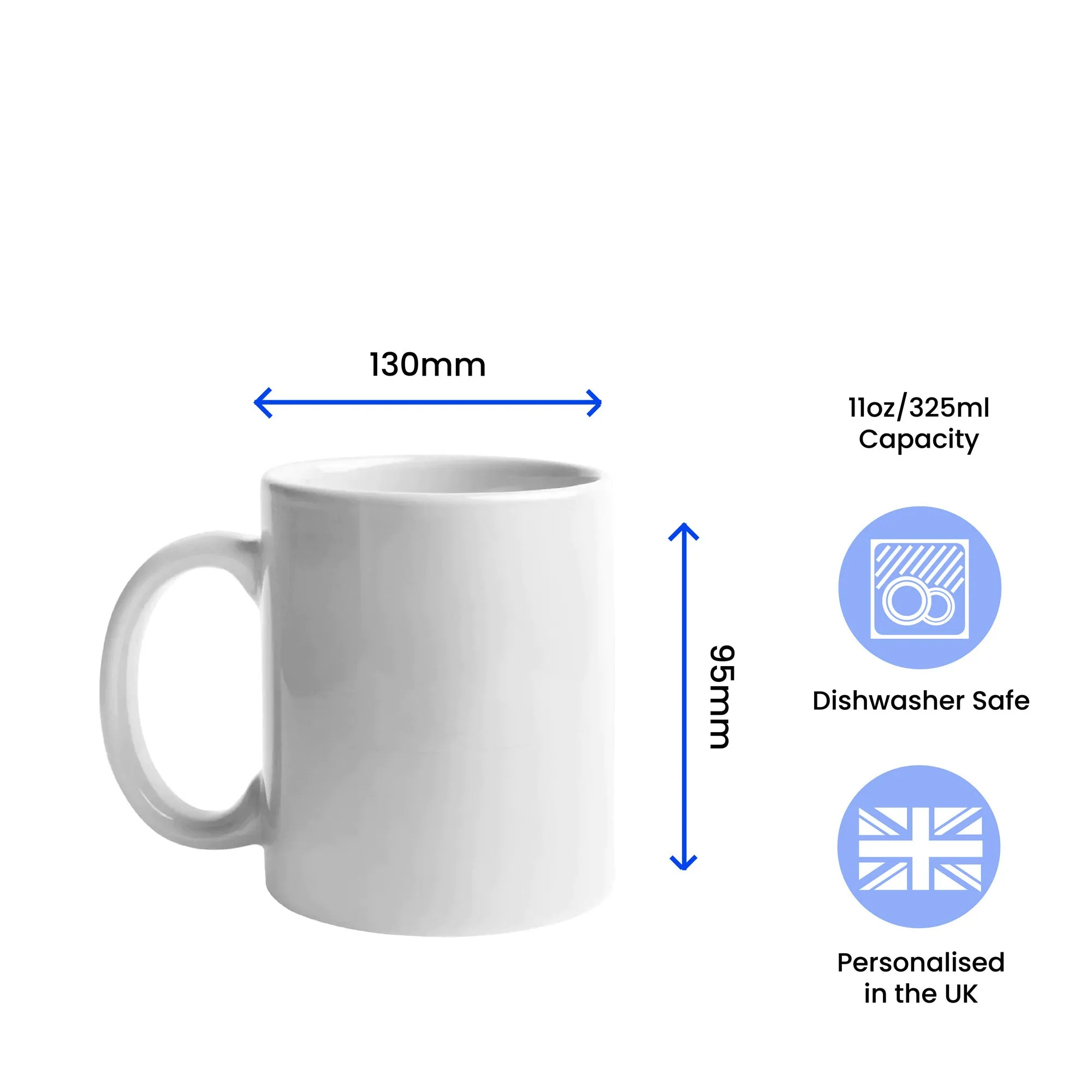 Printed Hot Drinks Mug with Happy Valentines Design