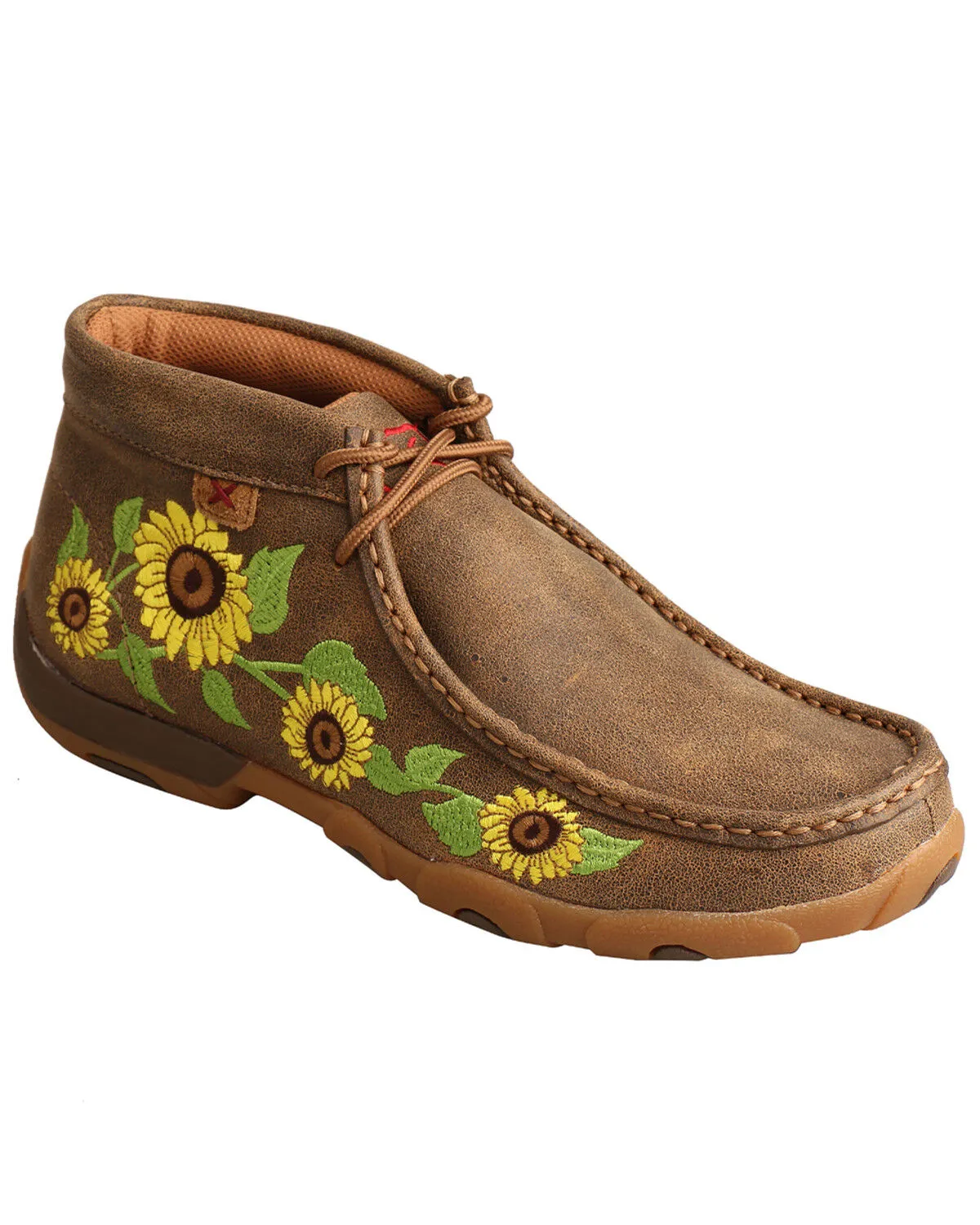 Product Name:  Twisted X Women's Sunflower Chukka Driving Shoes - Moc Toe