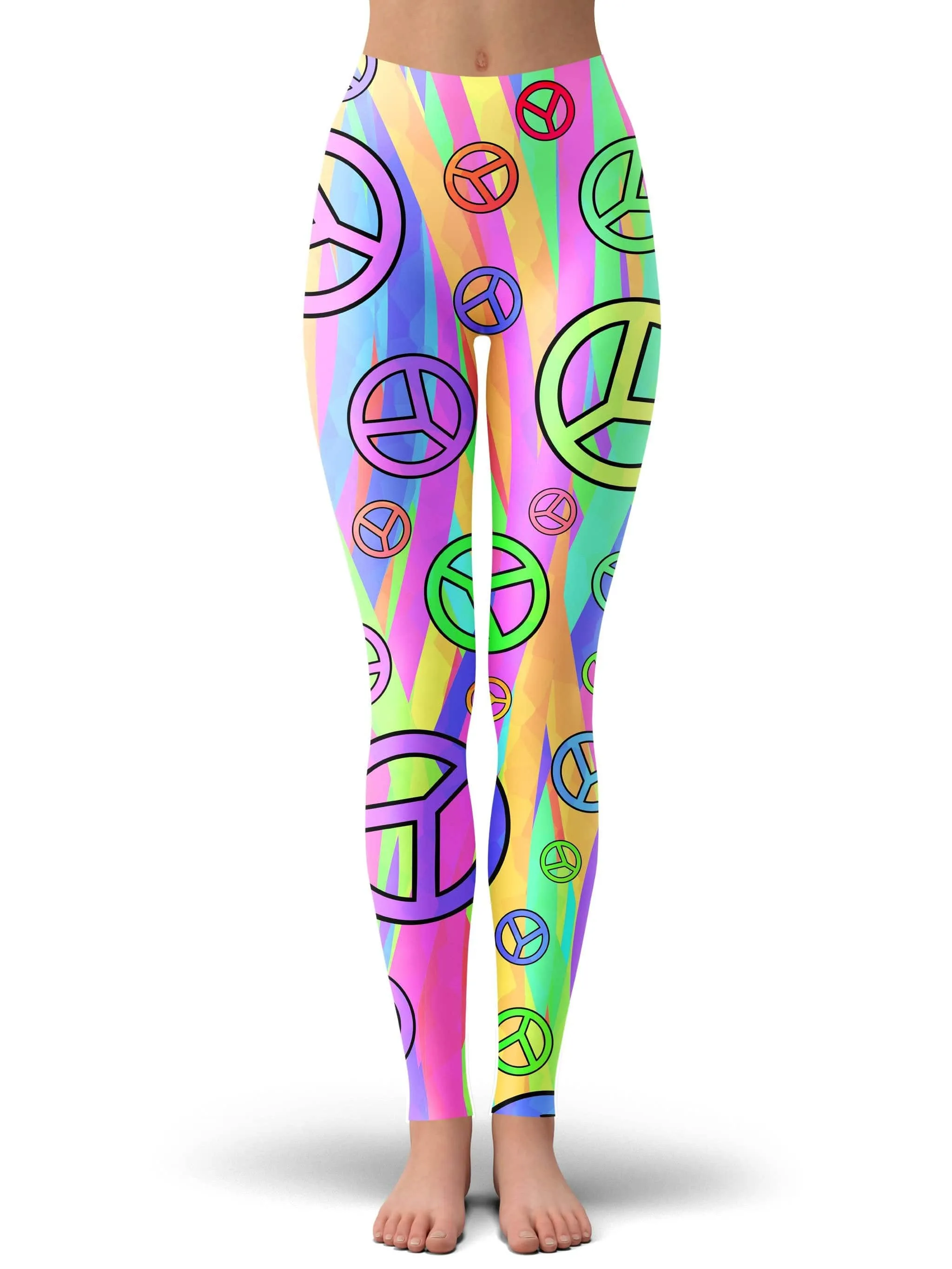 Retro Peace Symbol Leggings