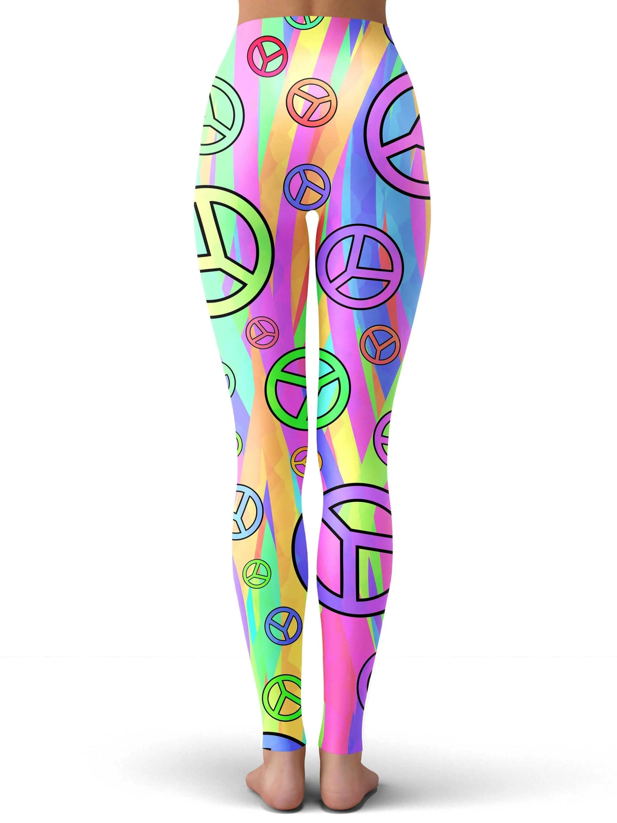 Retro Peace Symbol Leggings