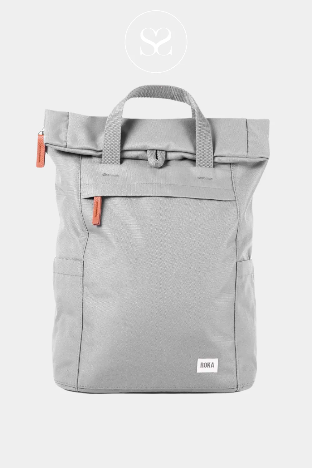 ROKA FINCHLEY LIGHT GREY MEDIUM BACKPACK