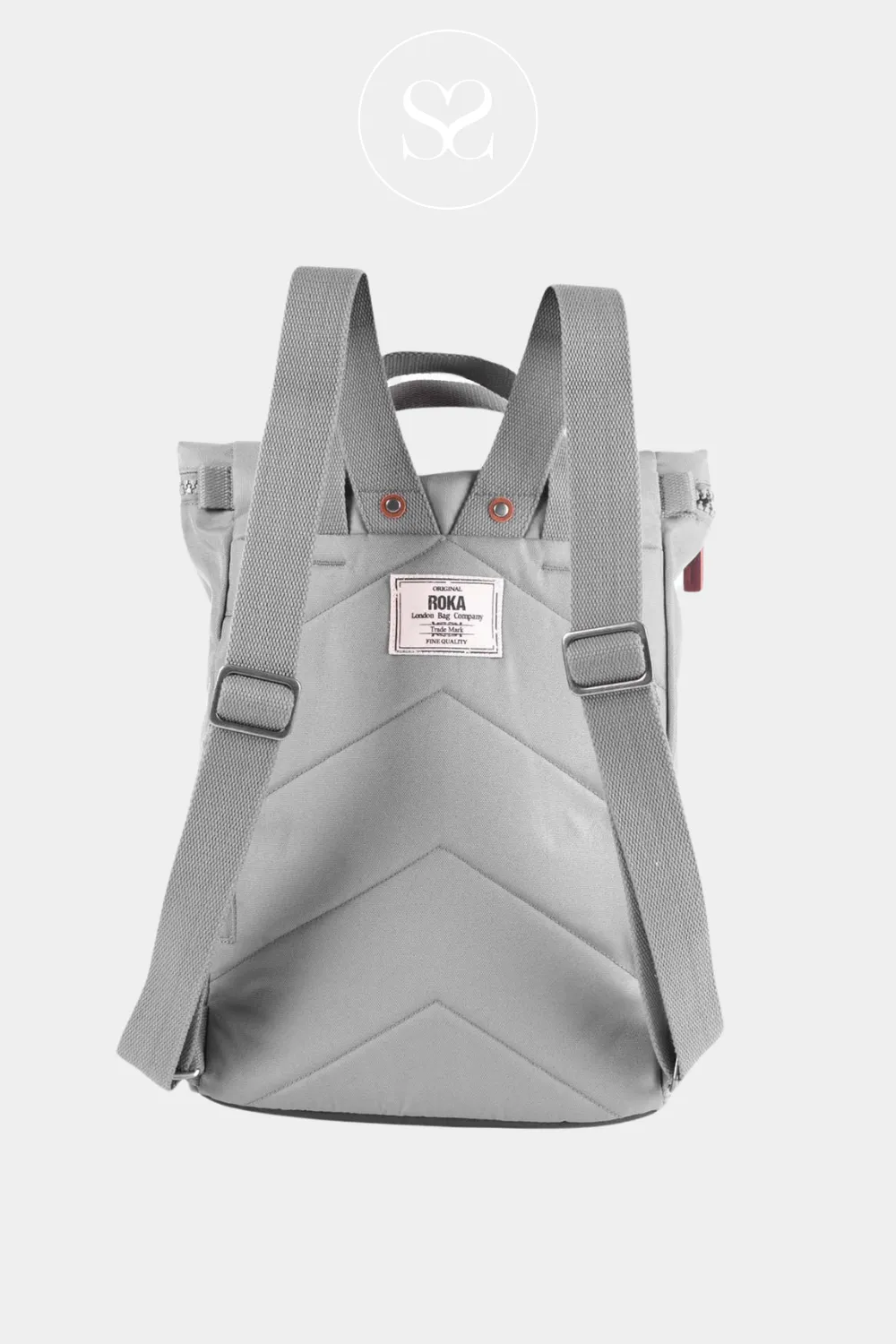 ROKA FINCHLEY LIGHT GREY MEDIUM BACKPACK