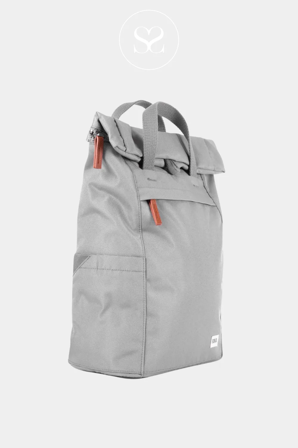 ROKA FINCHLEY LIGHT GREY MEDIUM BACKPACK