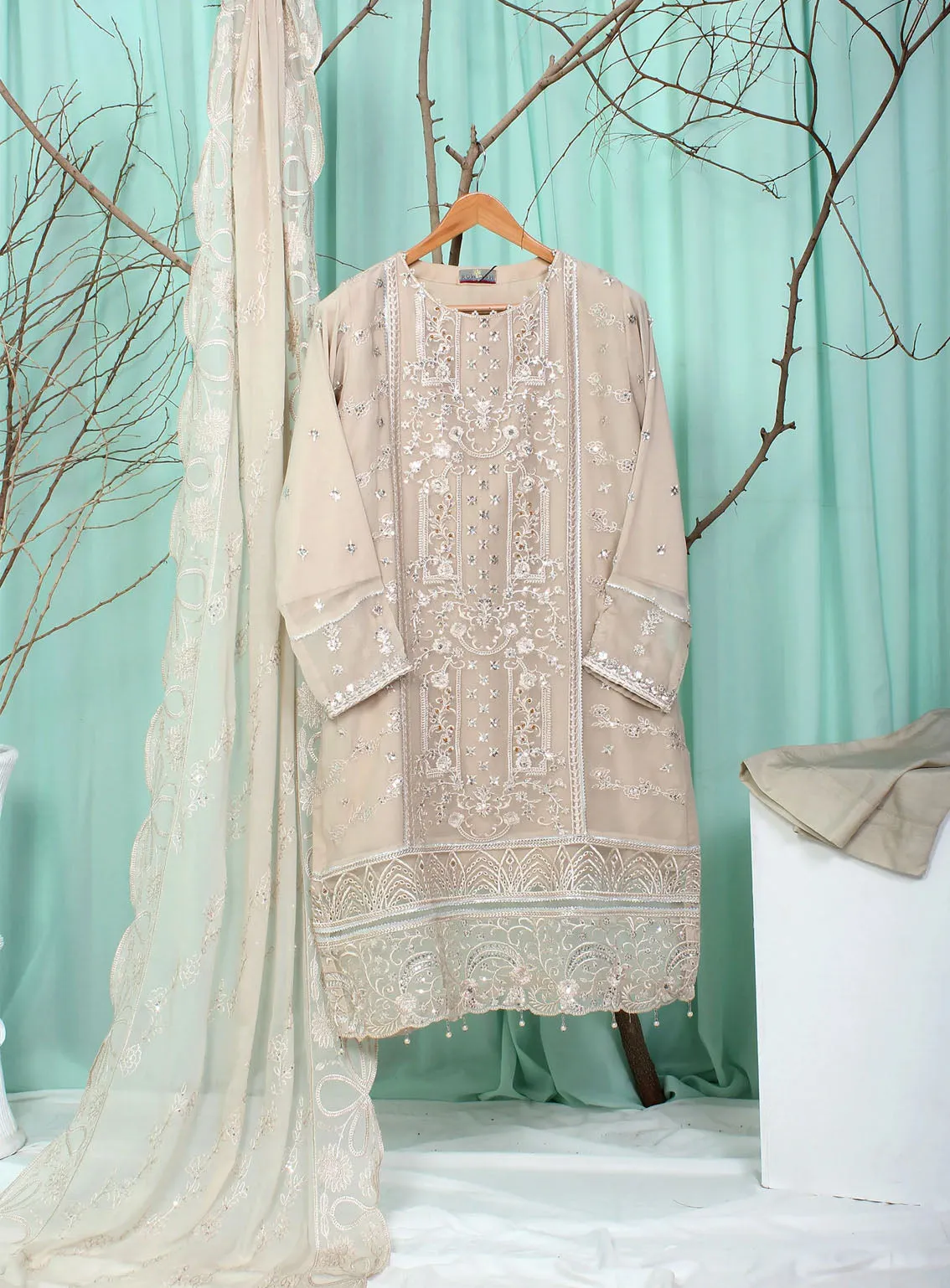 Romosh Fancy Embroidered Chiffon 3 Piece Stitched Suit - RNPC24FE RO-83 ENCHANTIVA-1