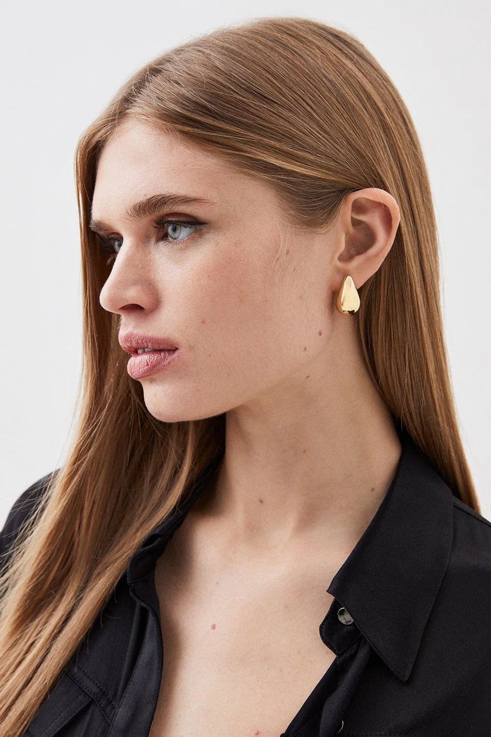 Round Drop Earrings | Karen Millen