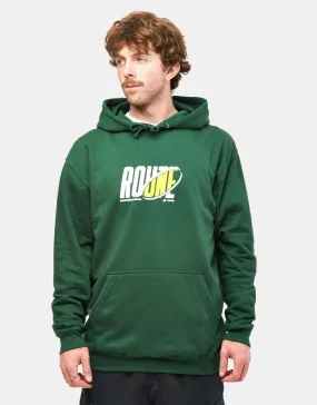 Route One Reveal Pullover Hoodie - Bottle Green