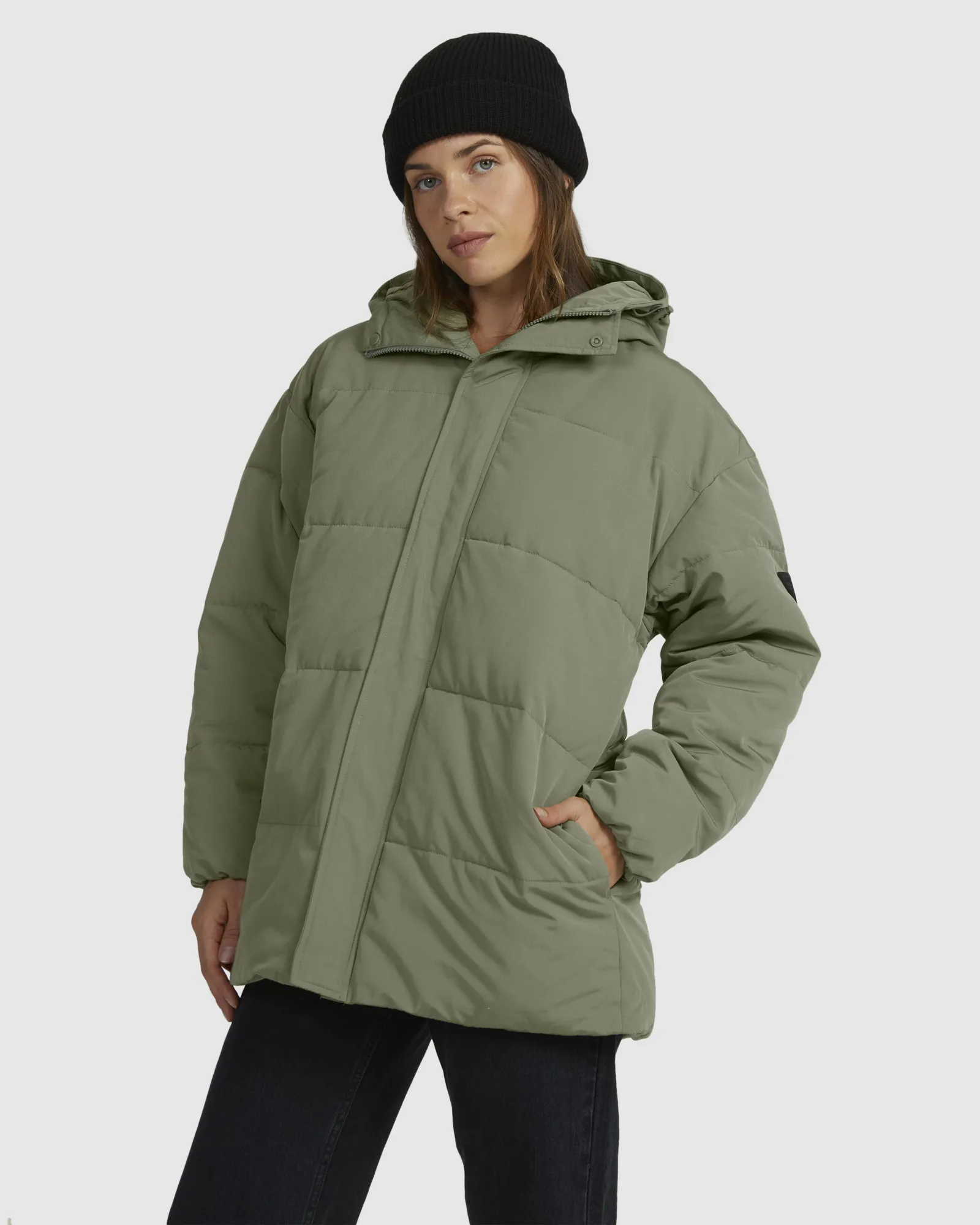 Roxy Ocean Ways - Parka Jacket For Women - Agave Green | SurfStitch