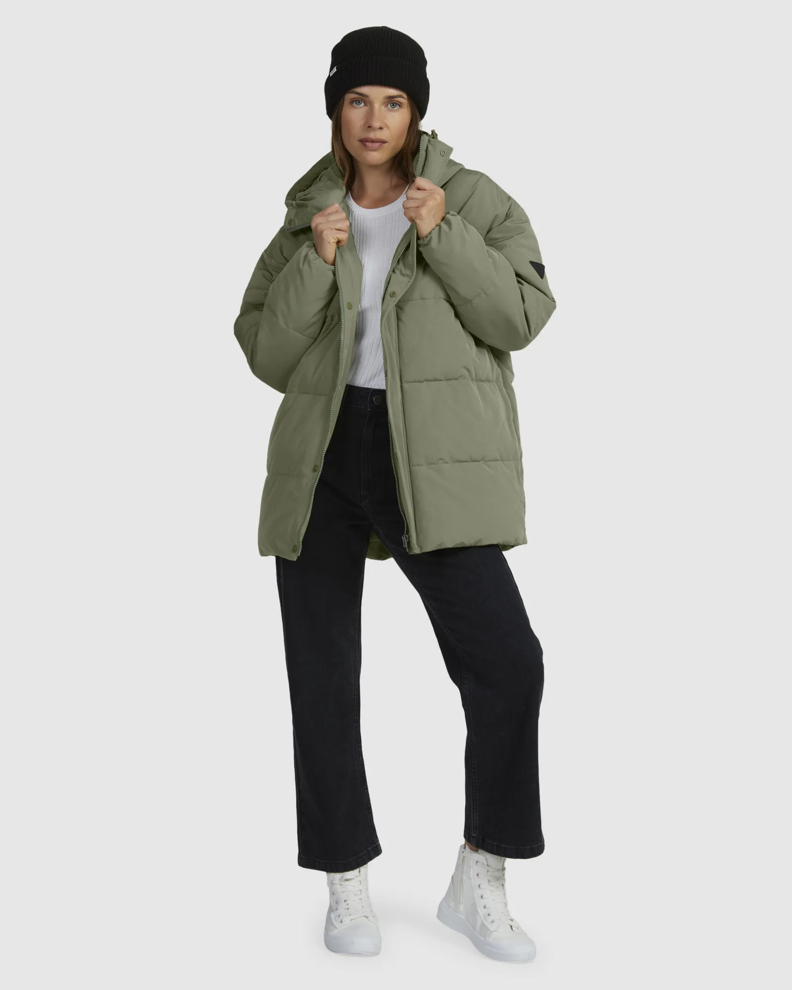 Roxy Ocean Ways - Parka Jacket For Women - Agave Green | SurfStitch