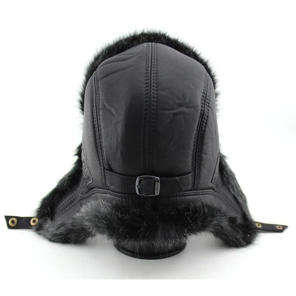 Russian Trapper Aviator Men's Winter Warm Bomber Hats with Earflap