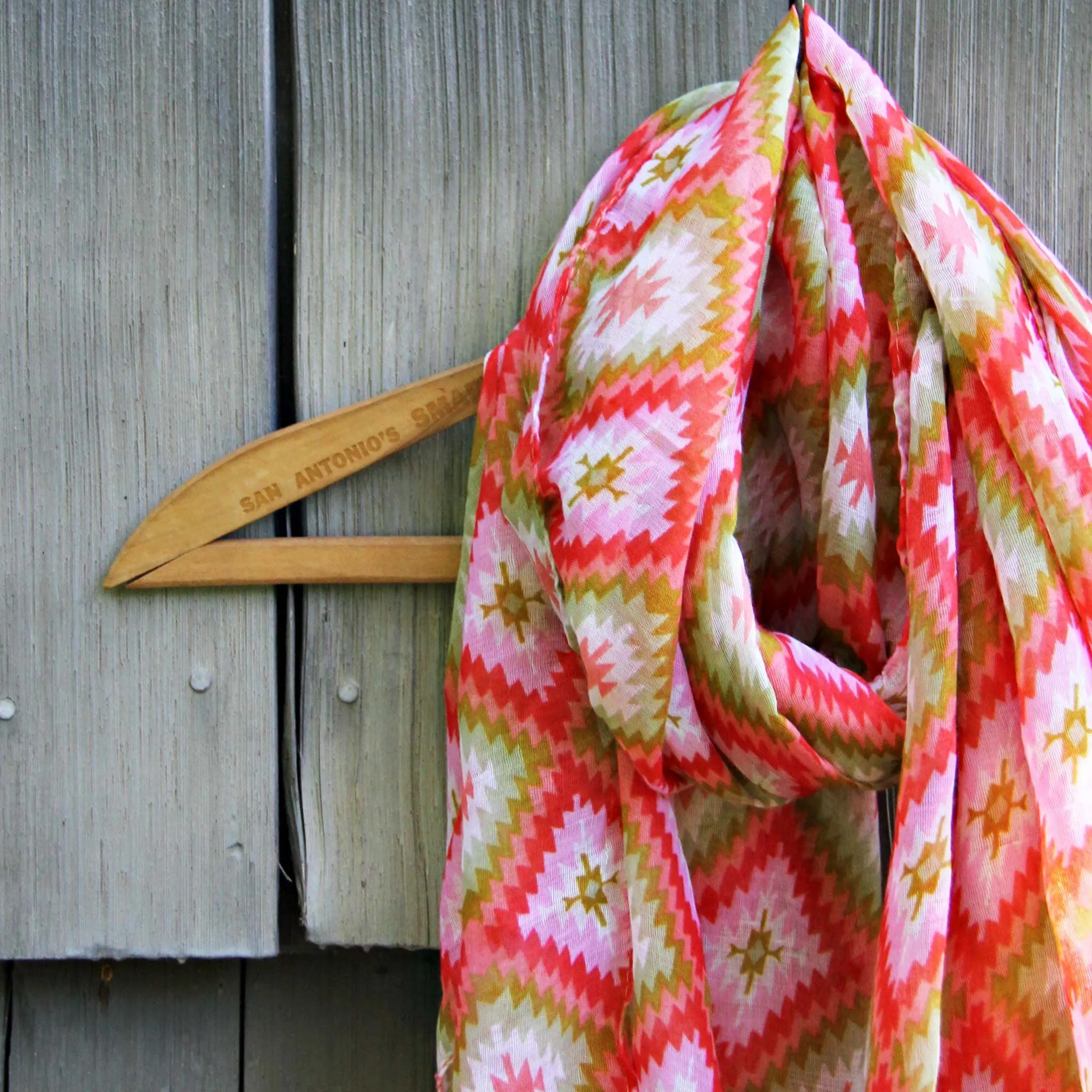 Sage Hills Scarf in Coral