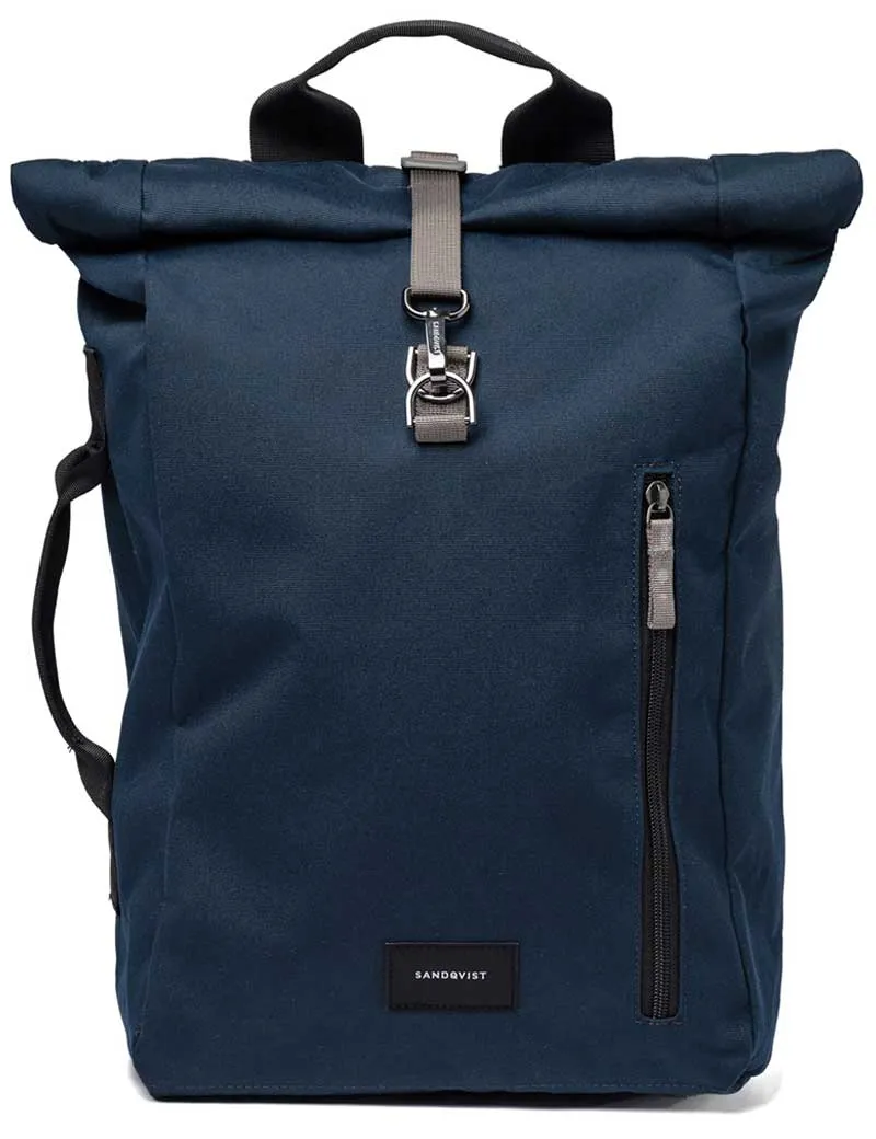 Sandqvist Dante Vegan Backpack Navy Grey