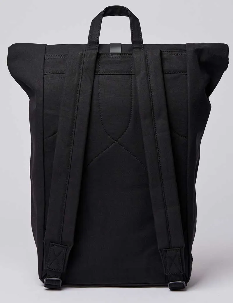 Sandqvist Dante Vegan Rolltop Backpack Black Black