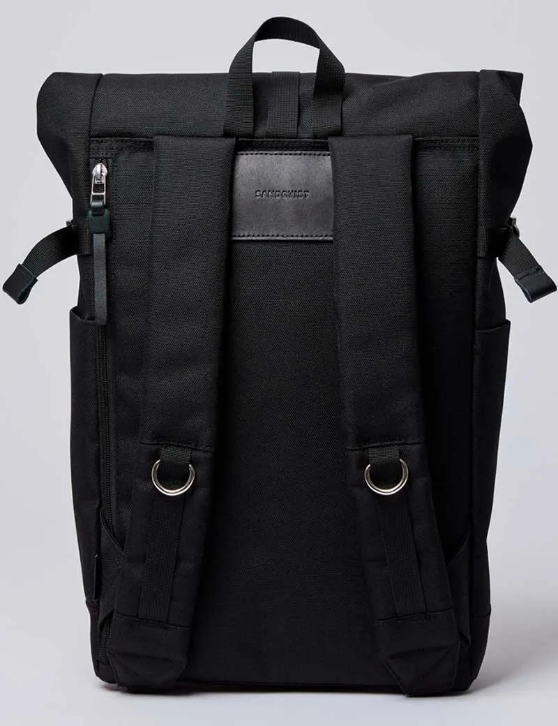 Sandqvist Ilon Rolltop Backpack Black Black