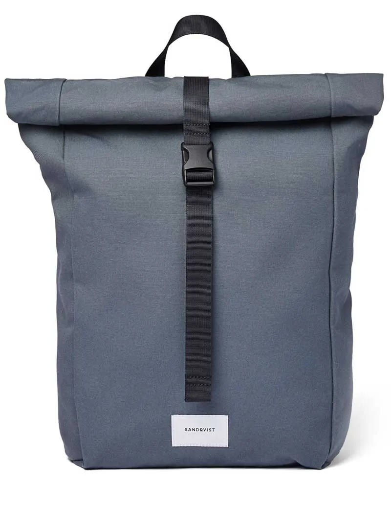 Sandqvist Kaj Rolltop Backpack Slate Navy