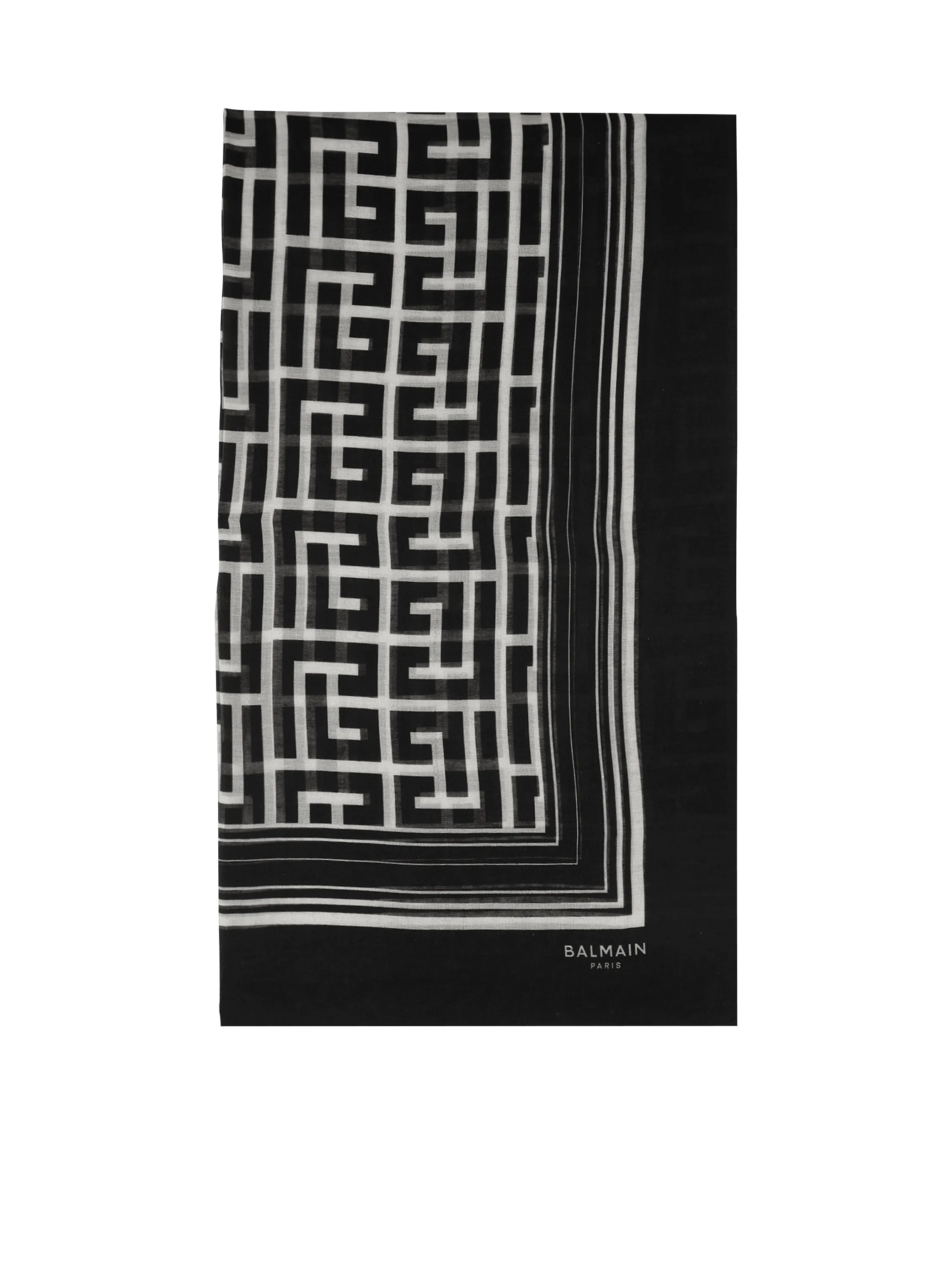 Scarf with Balmain monogram