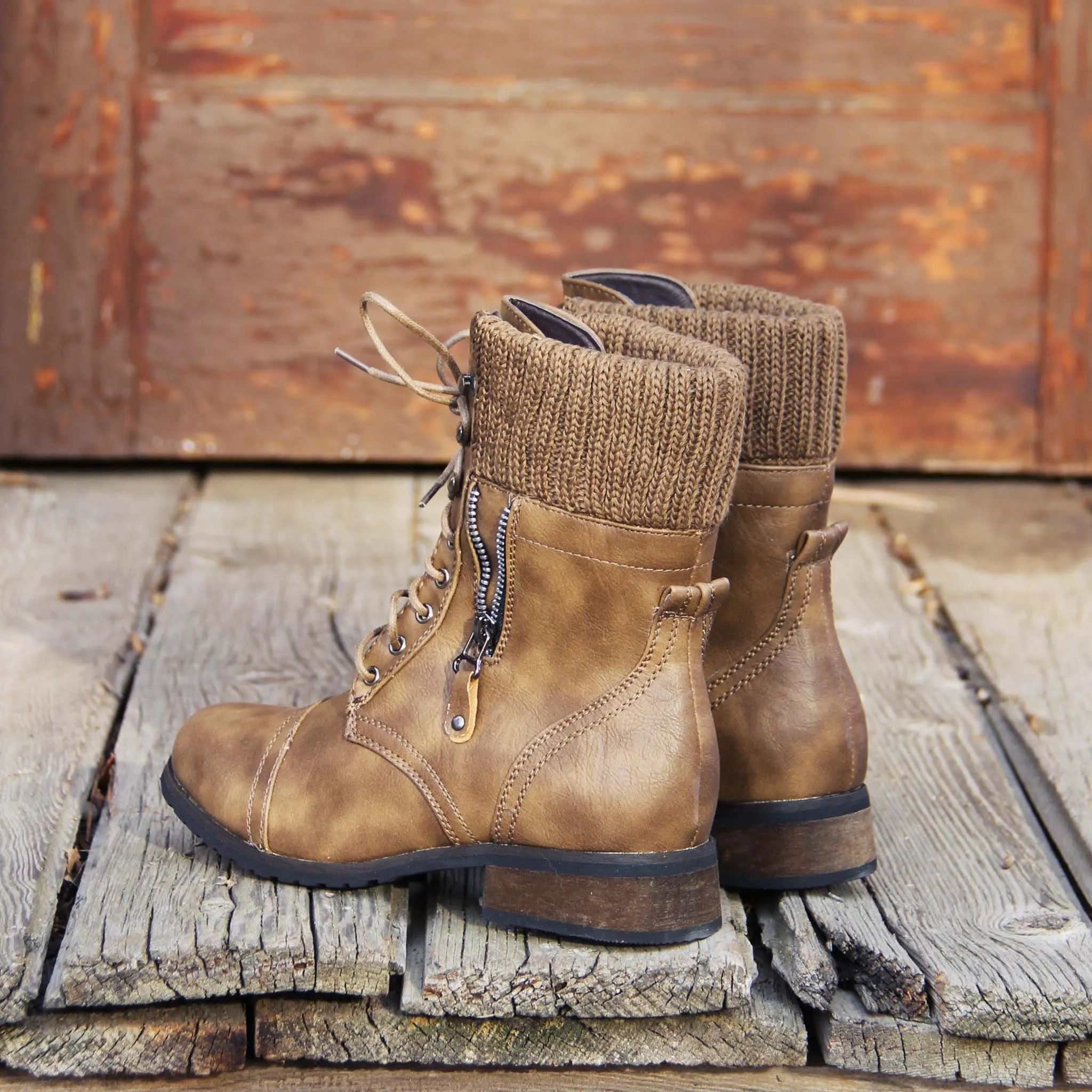 Ski Hill Sweater Boots in Ash