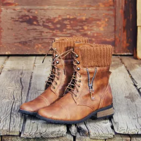 Ski Hill Sweater Boots in Cognac