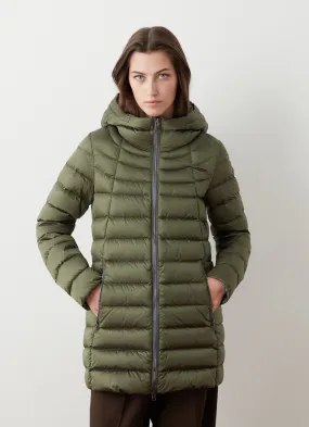 Slightly A-line down jacket-