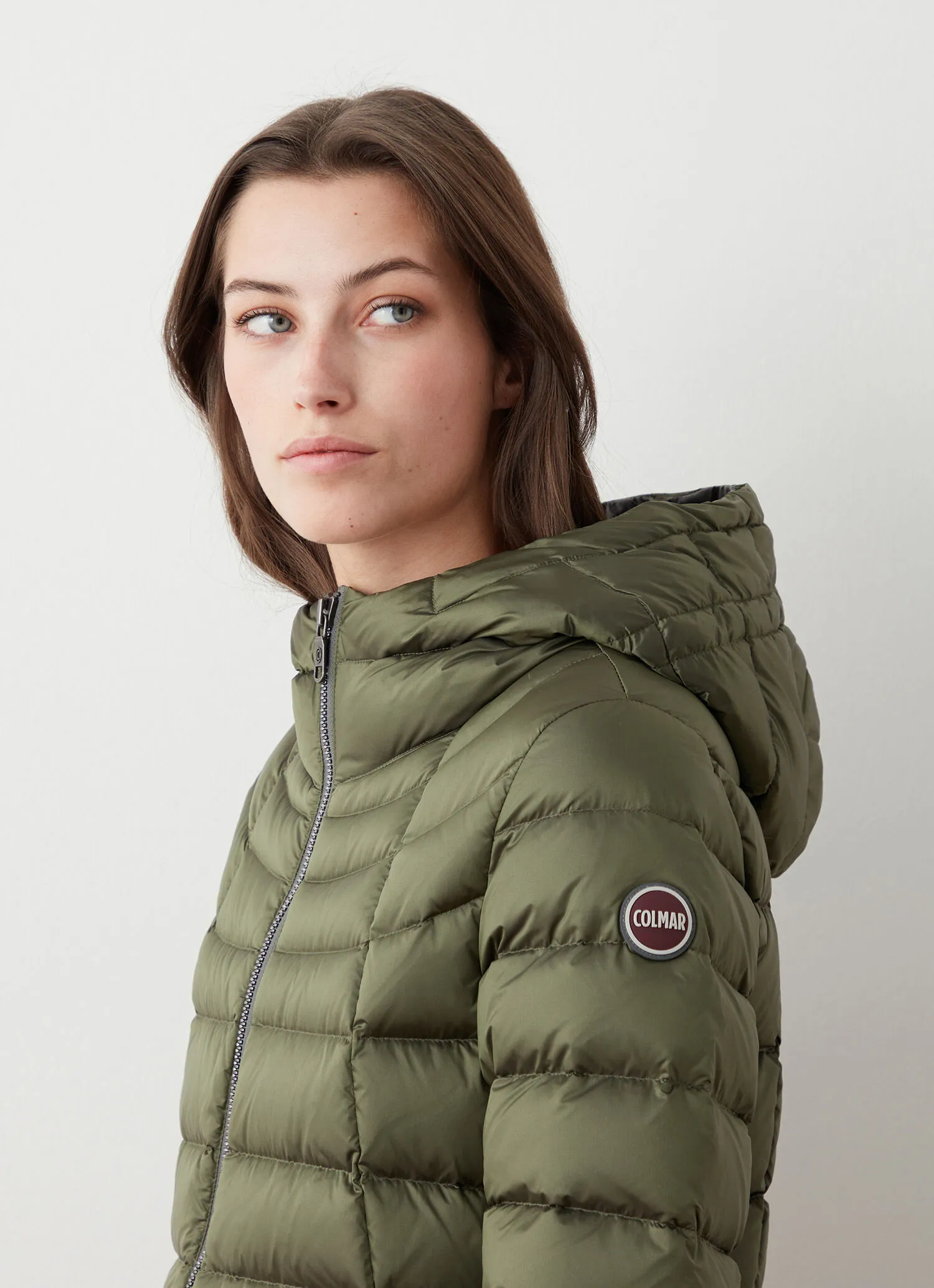 Slightly A-line down jacket-