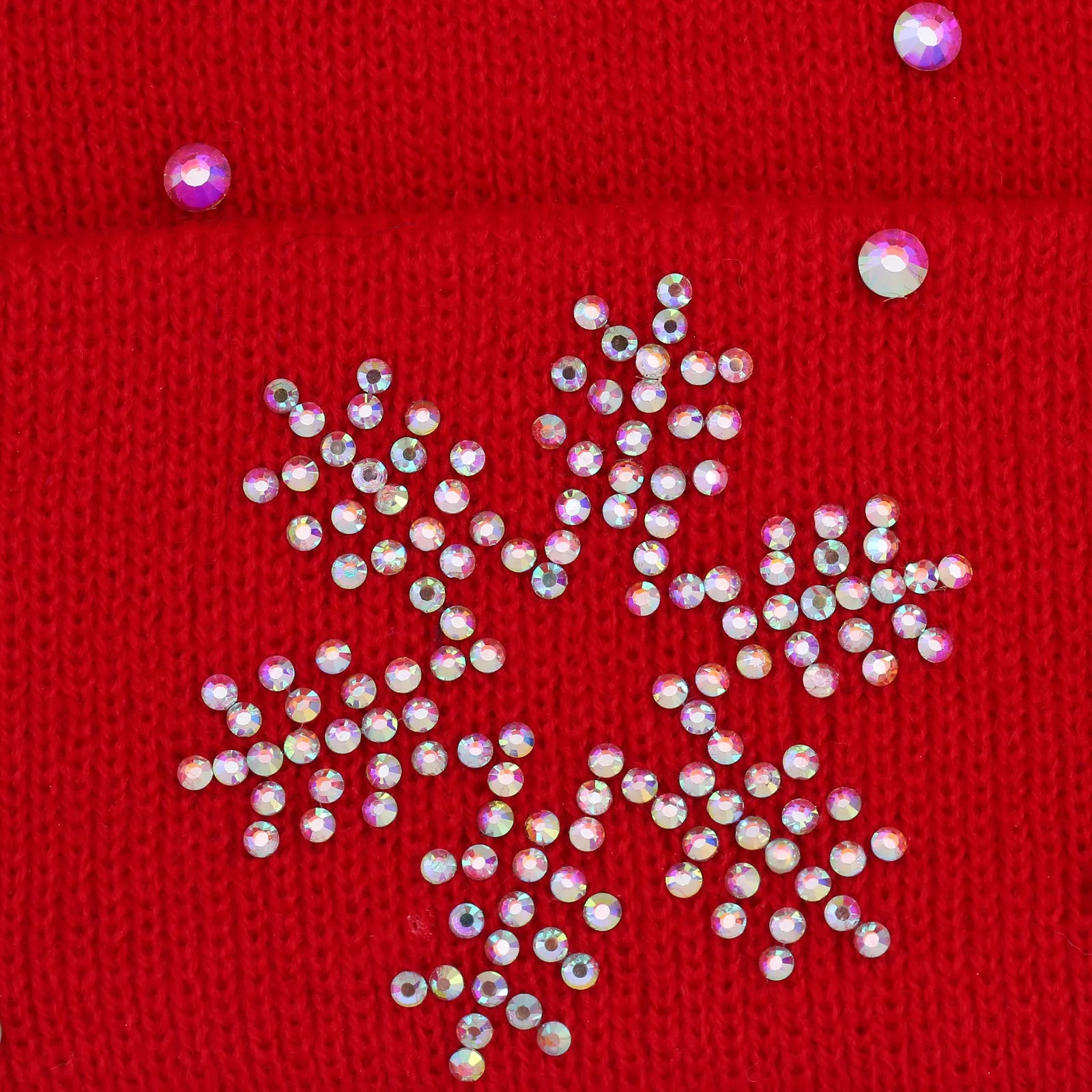 Snowflake Designer Beanie in Red