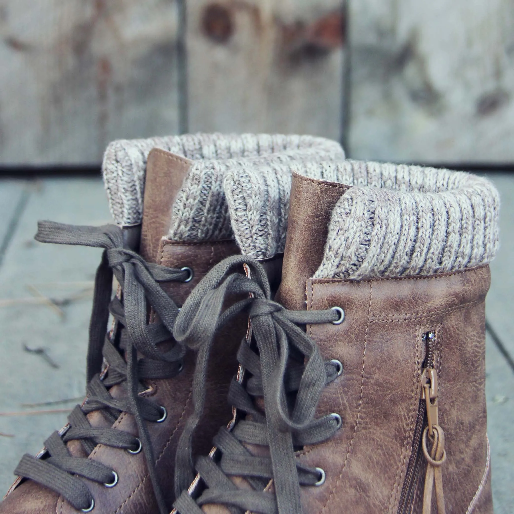 Snowhaven Sweater Boots in Ash