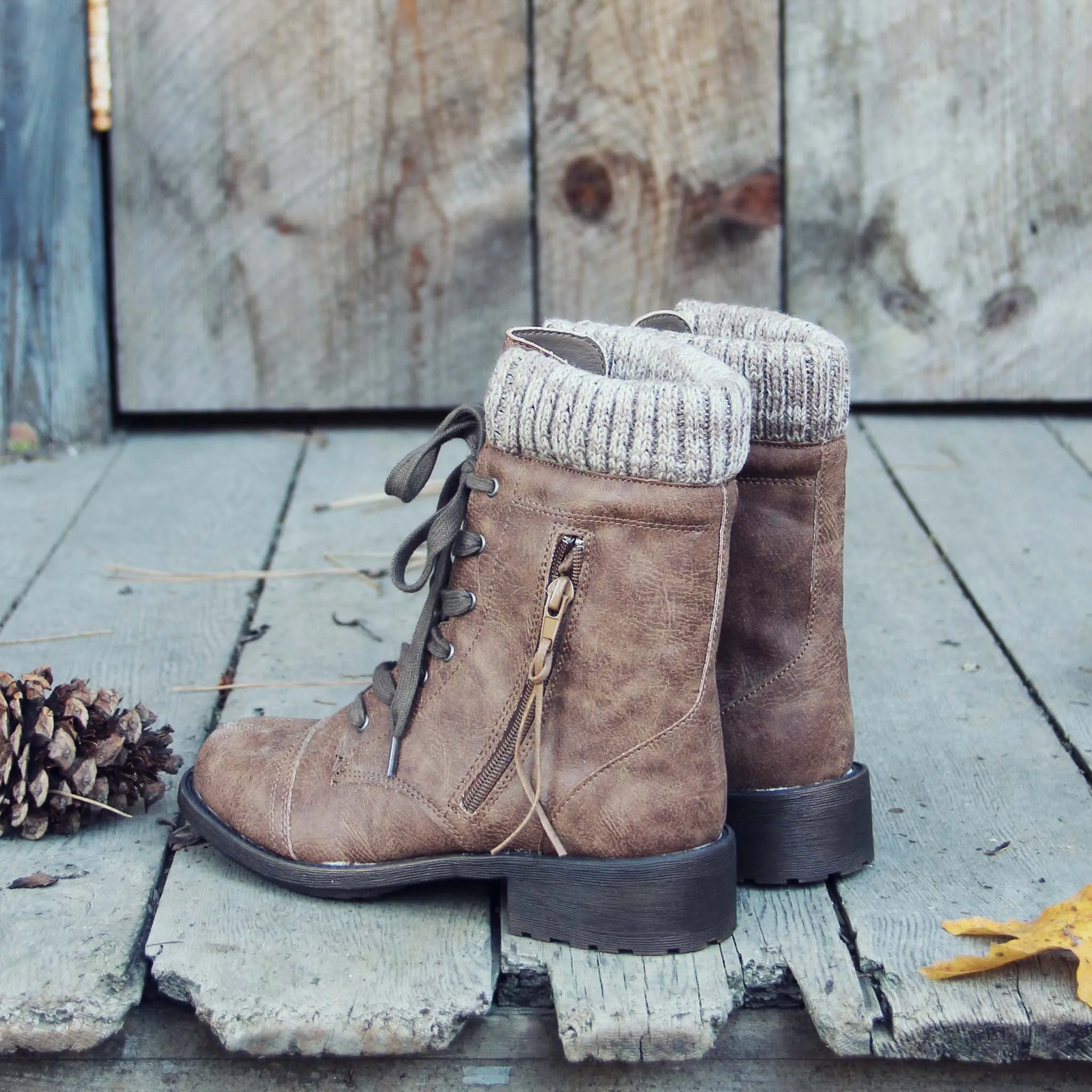 Snowhaven Sweater Boots in Ash