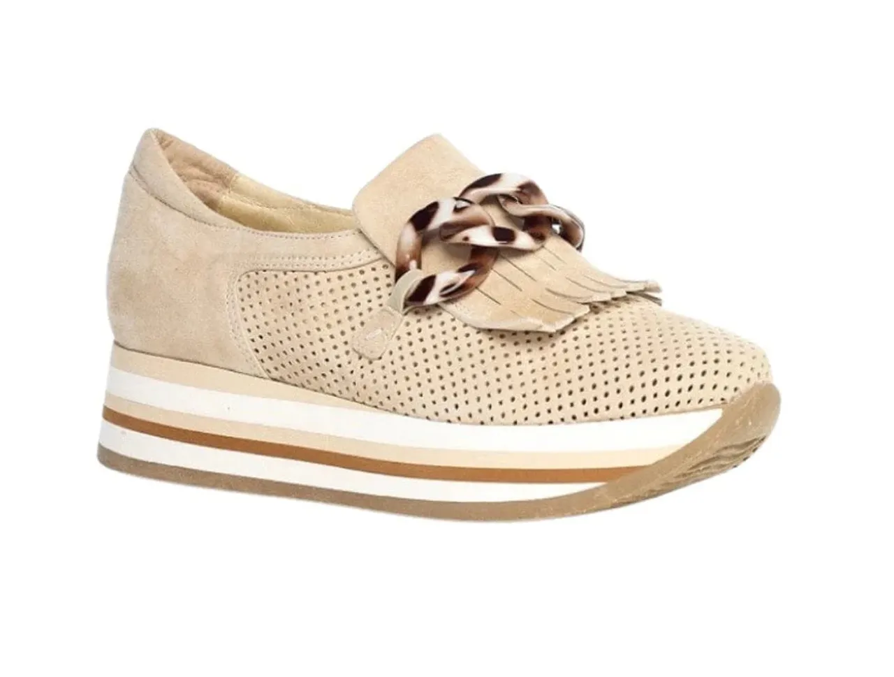 Softwaves Cadie Platform Slip On Sneaker- Camel