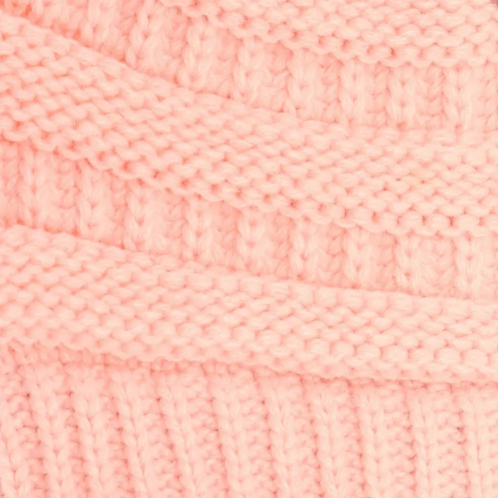 Starfire Baby Solid Double Pom CC Beanie