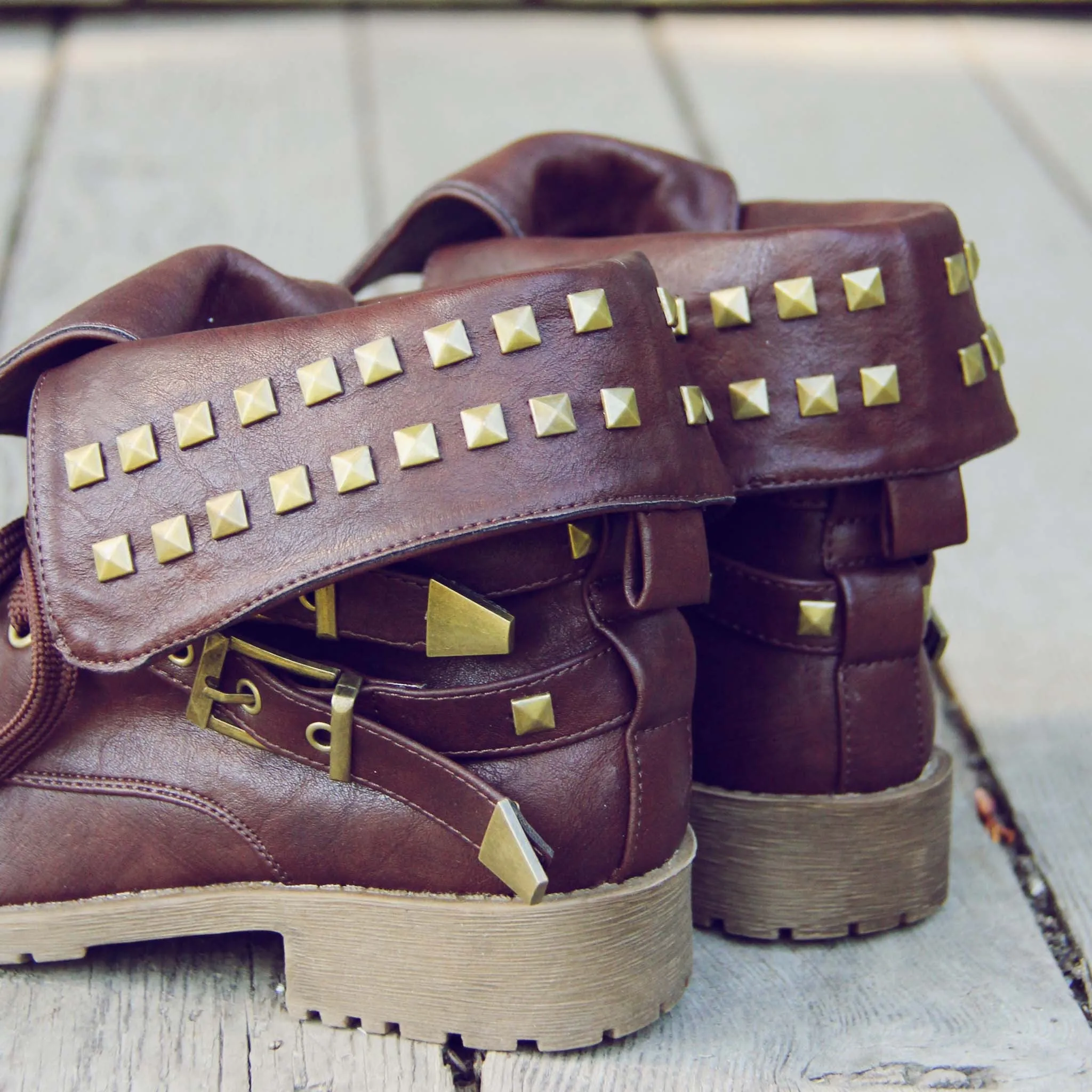 Sweet Studded Motorcycle Boots