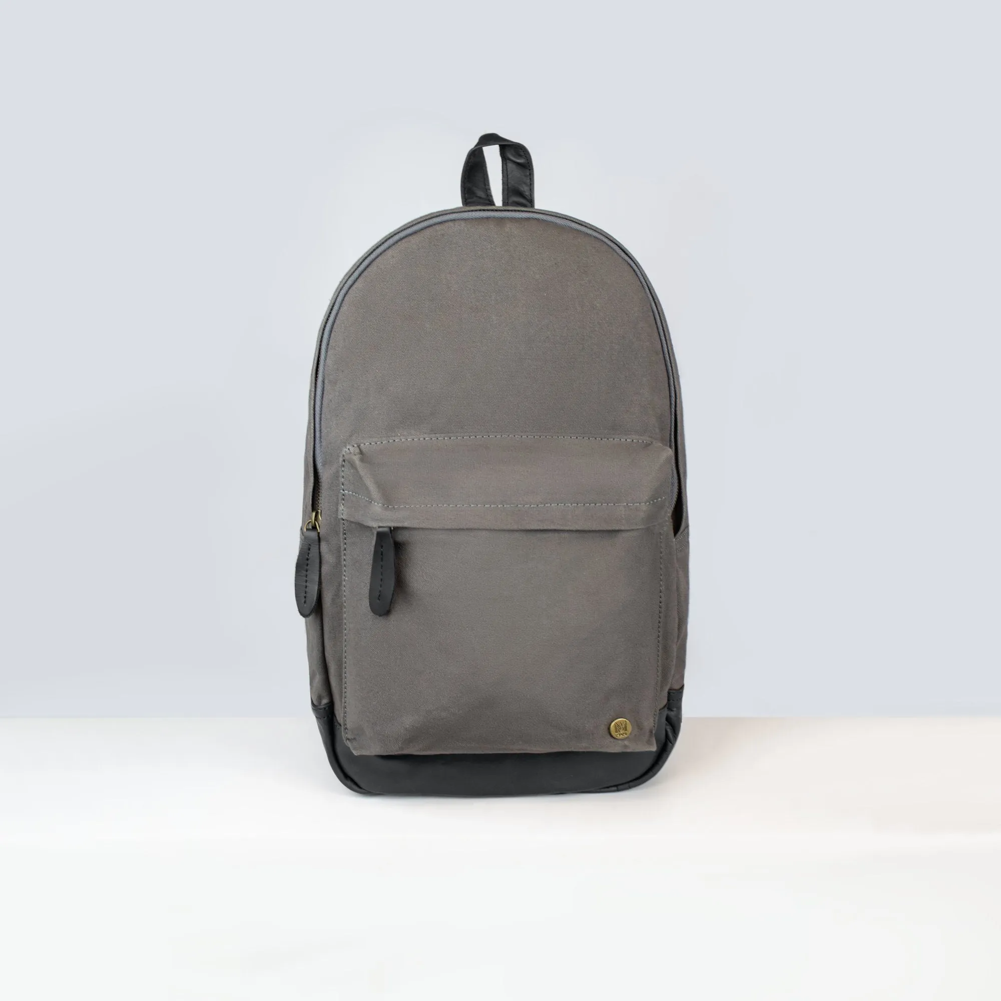 The Classic Backpack - Grey Canvas