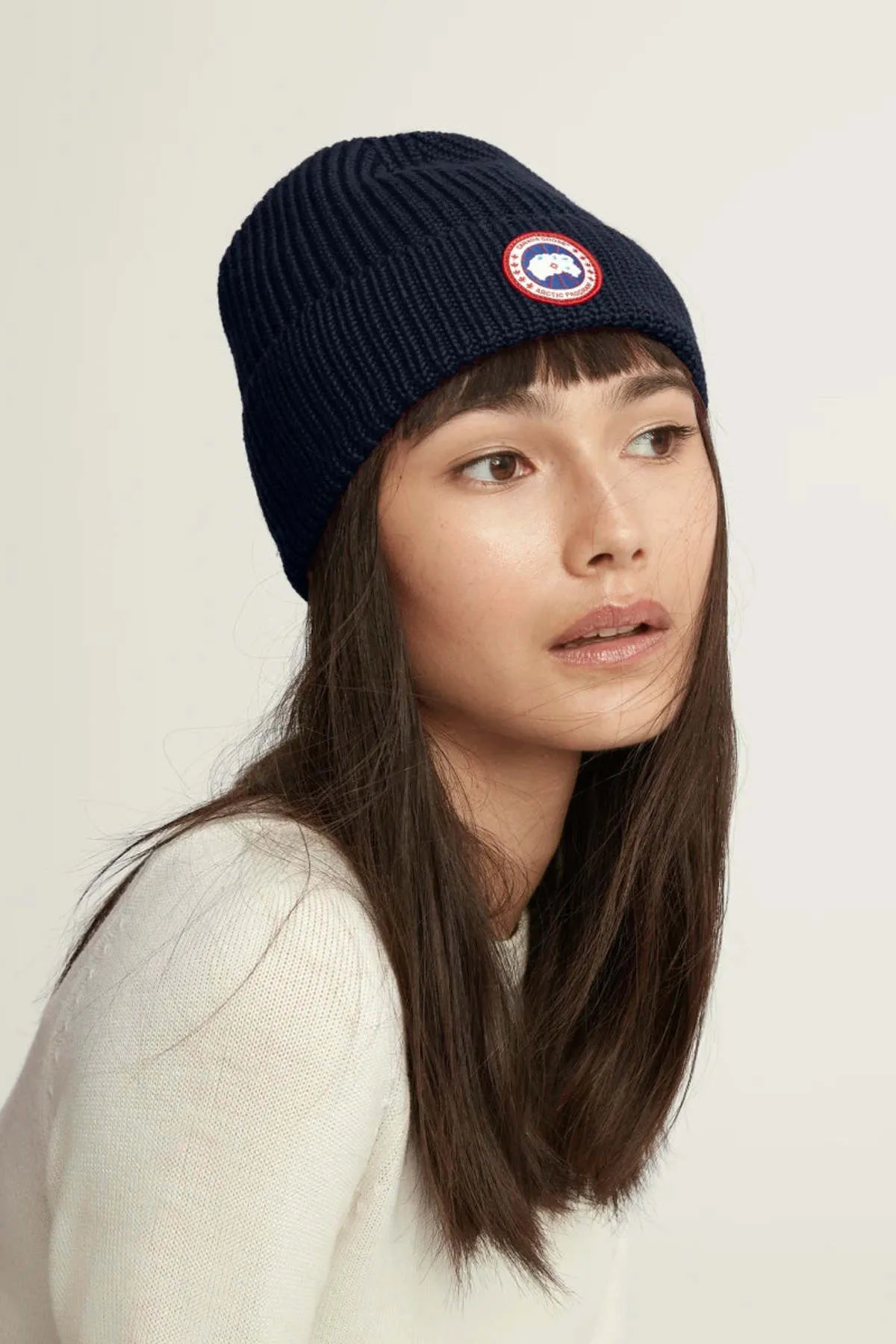 Unisex Canada Goose Arctic Disc Rib Toque Beanies - Atlantic Navy