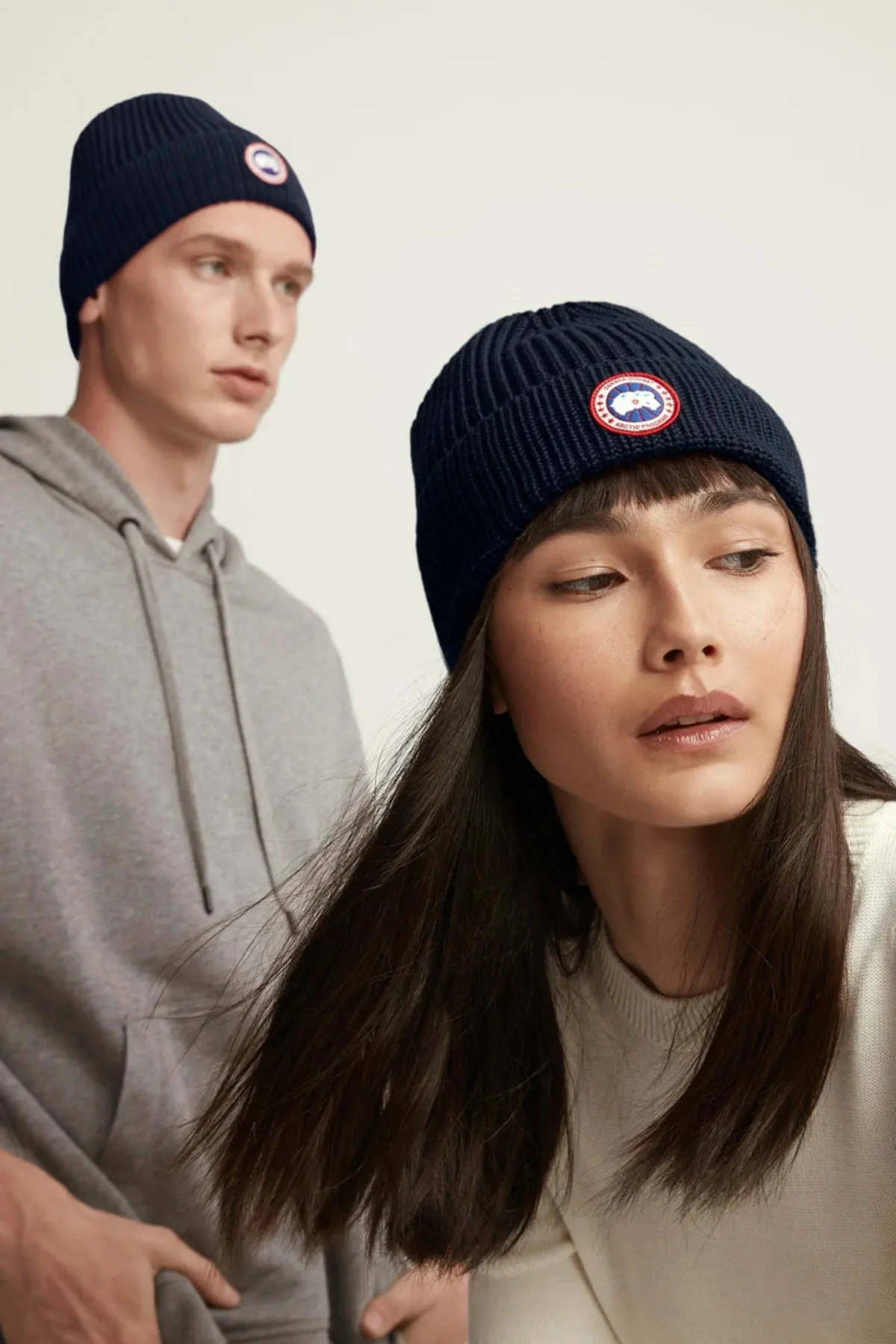 Unisex Canada Goose Arctic Disc Rib Toque Beanies - Atlantic Navy