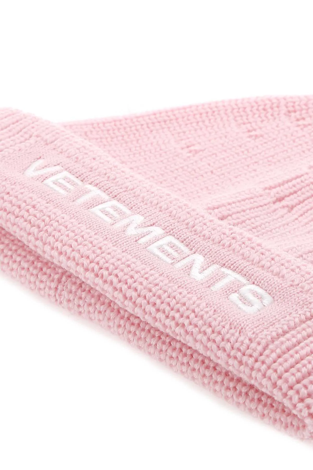 Vetements Logo Embroidered Knit Beanie