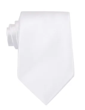 White Satin Necktie