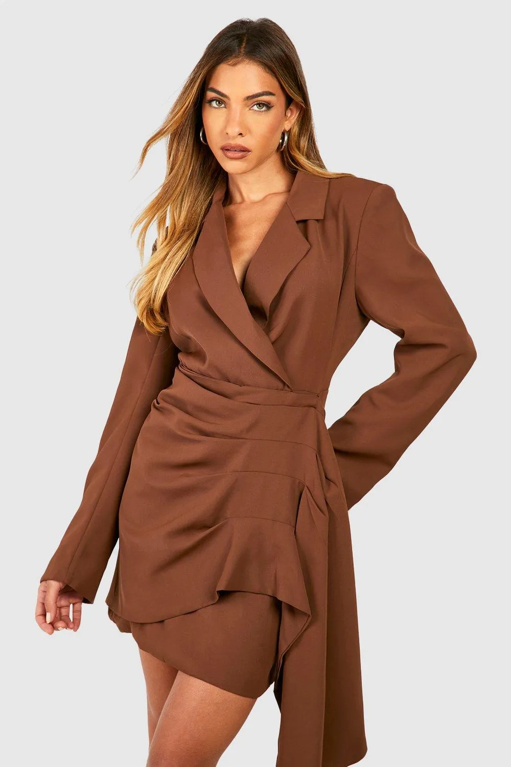 Wrap Detail Blazer Dress