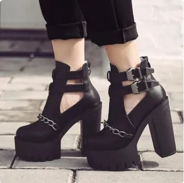 Y2K Punk Ankle Boots